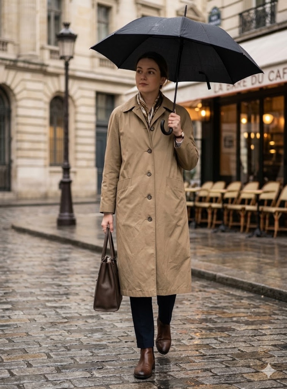 Mackintosh Trench Full length Coat Jacket Faux Fur Lined Hood Size 12 HEAVY tan